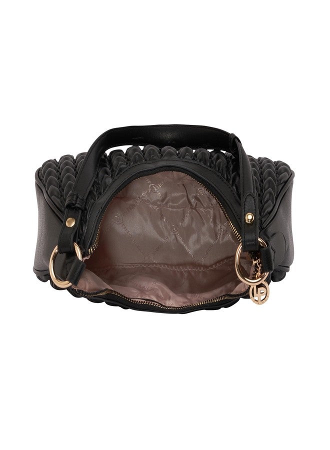 Lino Perros Black Quilted Shoulder Bag - Image 5